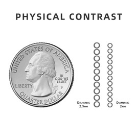 SF Lightweight Tippet Rings Fly Fishing Trout Line Tippet Leader 2mm 25LB 10/Pack Connector with a Wire Swivel