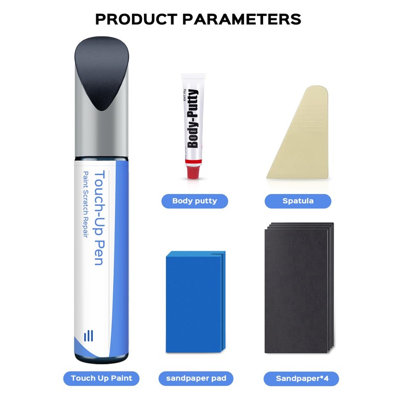 PARTS4EV Cosmic Blue Metallic(B-607M) Touch Up Paint Repair Kit Compatible