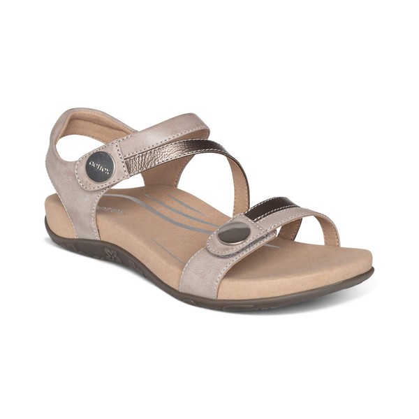 Aetrex Jess Adjustable Sandal for Narrow & Wide Feet with
