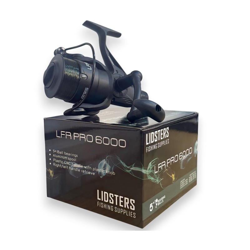 3 Lidsters LFR Pro 6000 Carp Reels 5+1BB Carp Runner