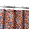 MUGINYU Boho Burnt Orange Floral Shower Curtain - 72x72 Inches,Cotton