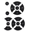 Priprilod Door Steering AC Window Repair Button Kit Decal Stickers