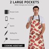 Kibue Beef Steak Print Apron, Kitchen Cooking Baking Adjustable Polyester
