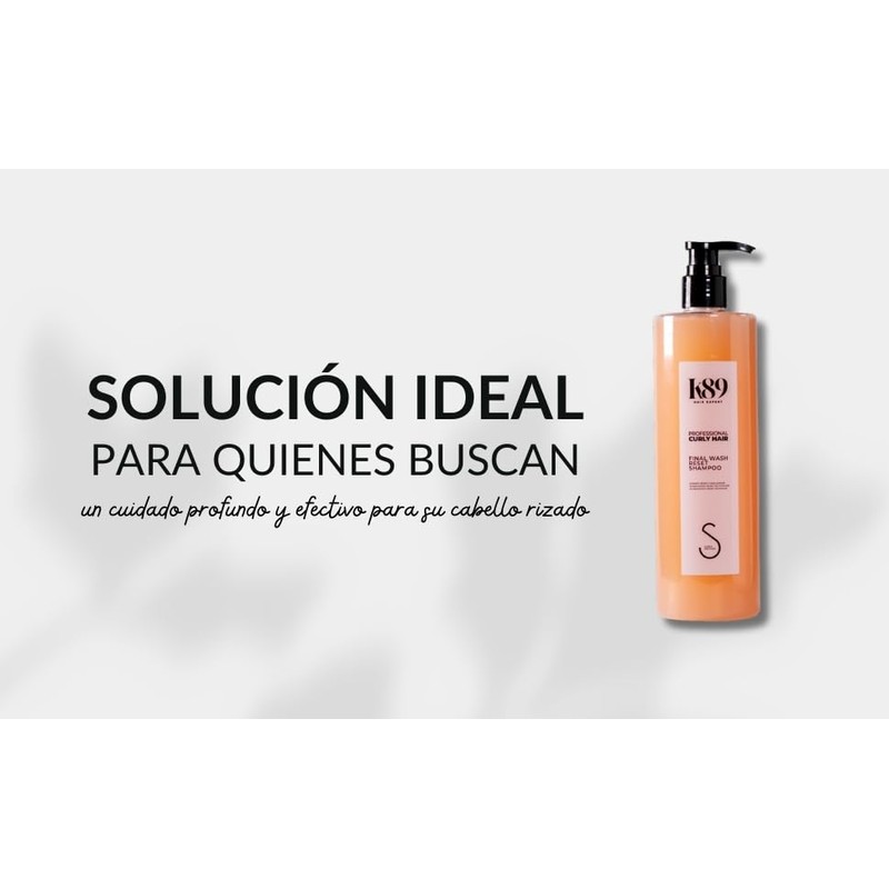 K89 HAIR EXPERT - Professional Curly Hair Final Wash-Reset Shampoo.