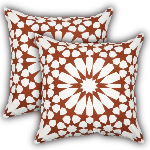 Printed Cotton Cushion Cover Set of 2 - Decorative Beautiful