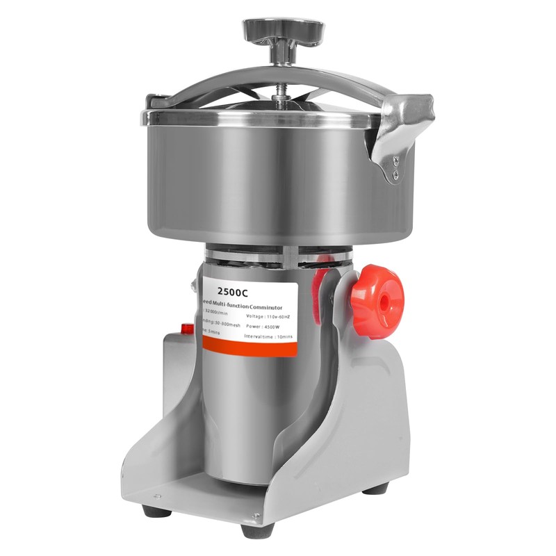 DYNAMI 2500g/5.5lbs Electric Grain Mill Grinder 4500W,304 Stainless Steel High-speed