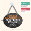 schilderkreis24 Tin Sign Funny Motorcycle Saying "Das Rad, das sich