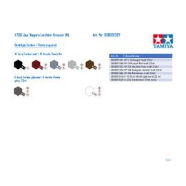 TAMIYA 31322 1:700 Japan Nagara Light Cruiser WL, Model Making, Plastic Construction Kit, Crafts, Hobby, Gluing, Plastic Kit, Multi-Coloured