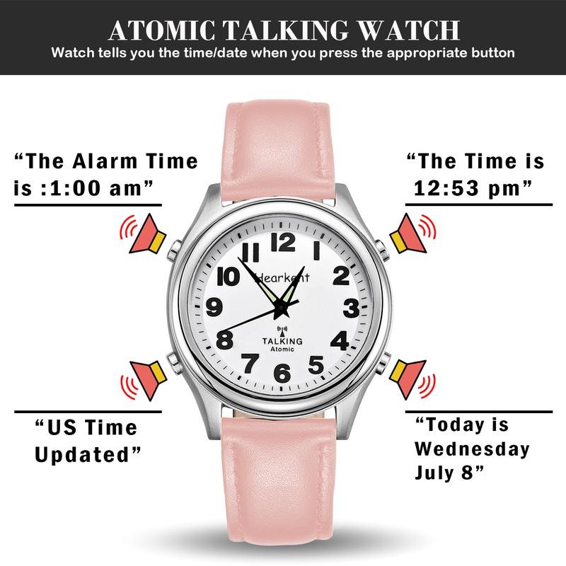 Ladies Talking Watch for Visually impaired with Large Numbers, American