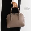 VITAFELICE Inb-10036p Women's Mini Boston Bag, Belt Handle, 2-Way, brown