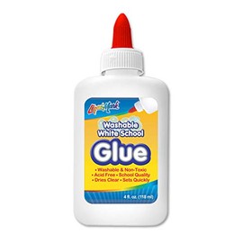 Liqui-Mark 4 oz Washable White Glue - Squeeze Bottle