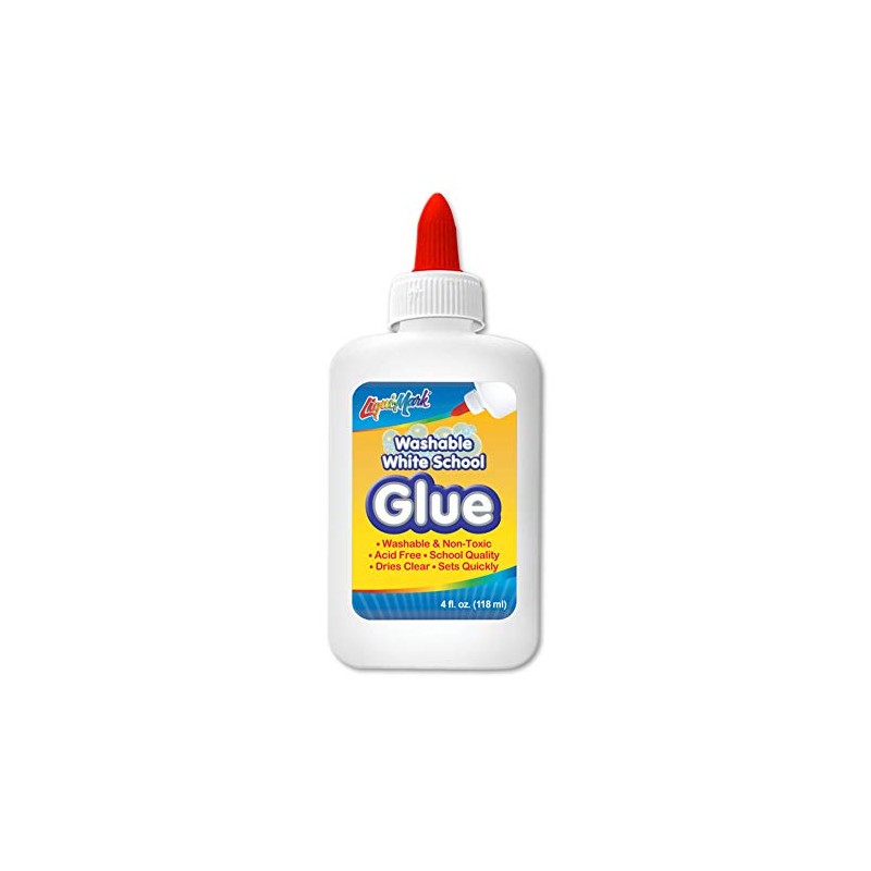Liqui-Mark 4 oz Washable White Glue - Squeeze Bottle