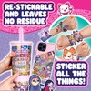 Sticki Rolls Sky Castle Sticki Station S2, adesivi indossabili condivisibili,