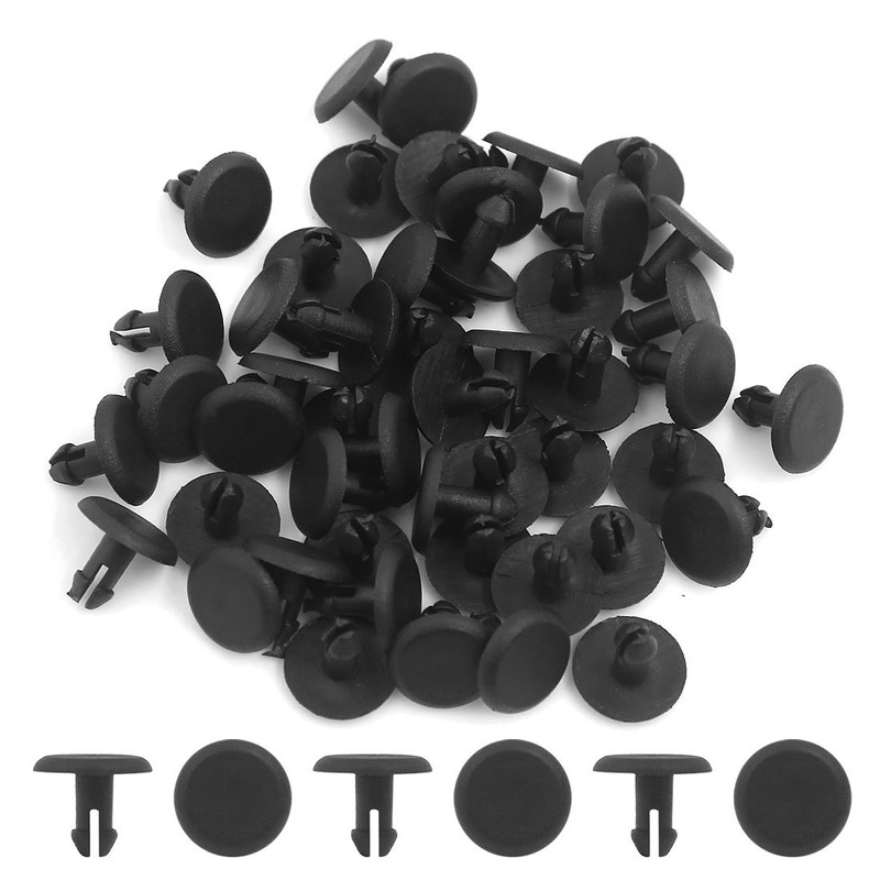 uxcell 50Pcs Plastic 4mm Hole Dia Car Plastic Fastener Rivet