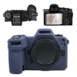 VOVMOEYA For Nikon Z6III Accessories Set, Camera Case, Silicone, LCD Screen Protector*2, Hot Shoe Cover*1, Dark Blue