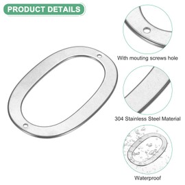 M METERXITY 1-Pack House Number, 4 Inch 304 Stainless Steel Mailbox Number Door Number Signage for Garden/Hotel/Mailbox/Address/Sign, House Number for Outside [Number 0, Silver]