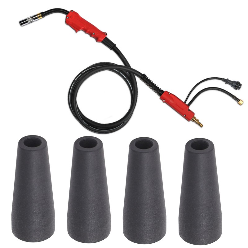 4PCS Flux Core Gasless Nozzle KP1939‑1 Flame Retardant PTFE Electric