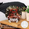 SPUNKER Christmas Wall Clocks,Red Truck 10 Inch Wall Clock,Christmas Tree
