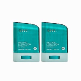 AHC 내추럴 퍼펙션 더블 쉴드 선스틱 14g (SPF 50+) 초록색 2개 AHC Natural Perfection Double Shield Sunscreen Stick 14g (SPF 50+) Green 2 Pack