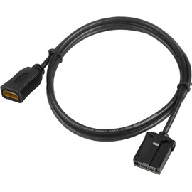 Amtake HDMI E Type A Type Converter Cable, 1.5M Car Navigation Cable, HDMI (Female-Female) Cable for Toyota, Honda, Mitsubishi, Nissan, Daihatsu Genuine Navigation System, etc