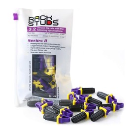 Rackstuds P20 Series II - Server Rack Screws 20-Pack | Cage Nut Replacement Purple 3.2mm/0.126" | A Faster, Easier Solution for Rack mounting Gear in 19" Racks with Square Punched Vertical Rails