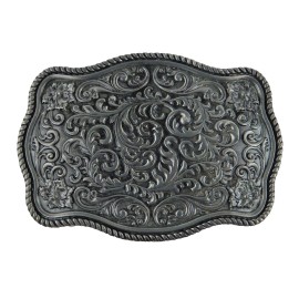 Unbranded Western Cowgirl Women's Floral Belt Buckle Antique Silver Fits 1.5 inch Belts