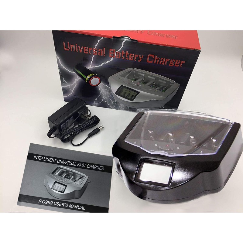 電池充電器 アルカリ ニッケル水素 ニッカド電池 充電器 単1、単2、単3、単4、9V充電池充電器 使い捨て再利用マルチ充電器 液晶デイスプレイマルチチャージャー 充電式充電器