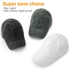 MEINICY 3 Pack Washed Plain Baseball Cap, Retro Adjustable Dad