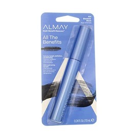 Almay One Coat Multi-Benefit Mascara, Blackest Black, 0.24 Fluid Ounce (Pack of 2)