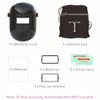 Tefuawe Black Flip Up Chopped Fiberglass Sugar Scoop Welding Helmet,