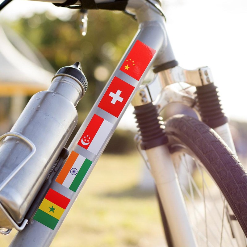 7 Small Country Flag Stickers, 224 Different Country Flags, Country