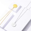 Constellation Necklace Pendant 925 Sterling Silver Round Disc Astrology Horoscope