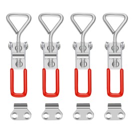 Pack of 4 Tension Latches, Lever Lock Lever Crate Lock Corner Fastening Safety Buckle Door Latch for Crates Cupboard Drawer Door Window 100kg