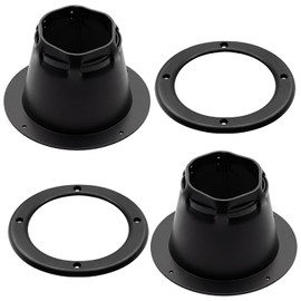 Datanly 2 Pcs Marine Cable Boot 4-2/5" Waterproof Marine Grade Vinyl Boat Transom Steering Wires & Fuel Lines Protection with Cable Tie for Yacht Pontoon & Boat Electrical Management