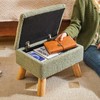 YMYNY Storage Ottoman, Footstool, Small Foot Stool with Sturdy Wood