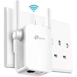 TP-Link RE205 AC750 Extensor Universal de Banda Doble, Extensor de Banda Ancha/Wi-Fi, Booster/Hotspot WiFi con Puerto Ethernet, 2 Antenas externas, Plug and Play, indicador de señal Inteligente