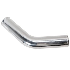 ETL INDUSTRIES OD 2.75" (70mm), Leg Length 6" (152mm) 45 Degree Aluminum Pipe, 2.75 Inch Intercooler Piping Universal Air Intake Elbow Tube