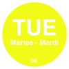 DayMark Safety Systems-IT1143922 Day of the Week 3/4" Circle Permanent
