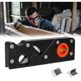 Woodworking Edge Corner Planer, 45 Degree Bevel Edge, Manual Planer, Adjustable Chamfer Planer, Chamfering and Trimming, Trimming, Trimmer, Chamfer Planer, Hand Planer for Woodworking (Black)