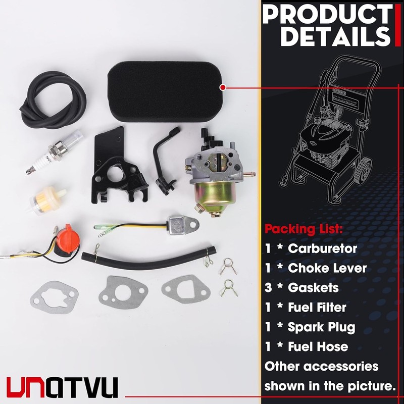 Predator 4000 Generator Carburetor for Generac Power GP3250 GP1800 GP3600