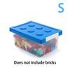 Building Blocks Storage Box for Kids - Transparent Stackable Organizer