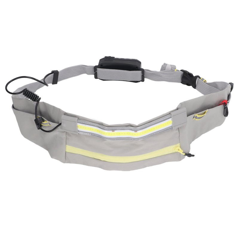 COB Belt Light 5 Modes Waterproof Breathable LED Waist Bag