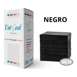 UniSeal Campo Dental Desechable Color Negro Uniseal 125 Pz