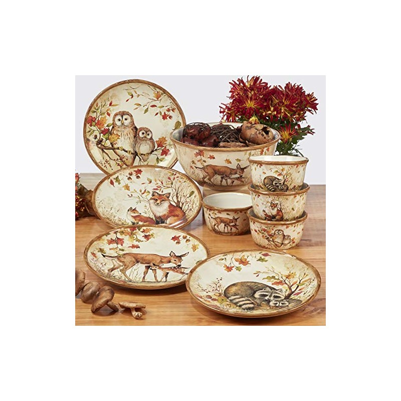 Pine Forest 3-D Owl Cookie Jar with Lid – 60