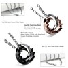 Cupimatch Crown Couple Necklace Set: Stainless Steel Pendant Necklace Matching