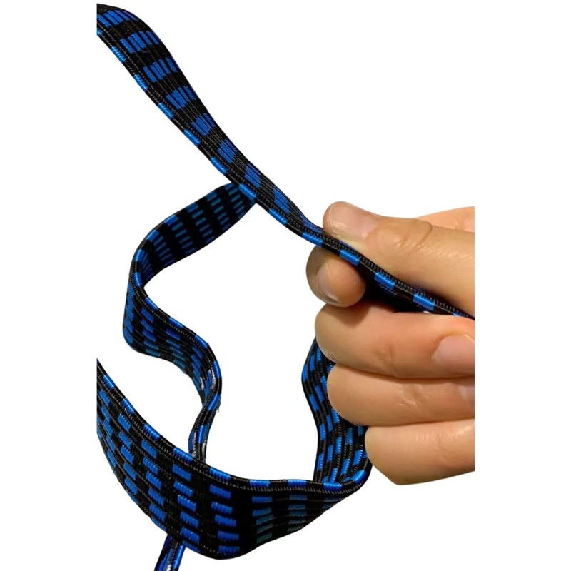 1M Bungee Cords, Adjustable Flat Bungee Straps with Metal Hooks,