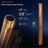 Supply Giant NPBR1410 10" Long Brass Nipple Pipe Fitting with