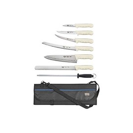 Winco KWP-KIT1, 7-Piece Stal Cutlery Set with Storage Bag, NSF, Knife Set, Kitchen Knives