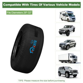 2 Pack Seasonal Tire Tote, 700D Spare Tire Cover - 22" - 31"