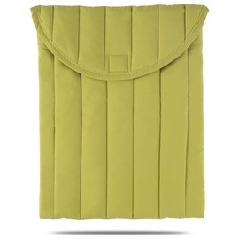 Linpr Funda para portátil hinchada de 15 a 16 pulgadas, color verde rayado, funda protectora de transporte para hombres y mujeres, bonita funda compatible con portátiles de 15 y 16 pulgadas, para